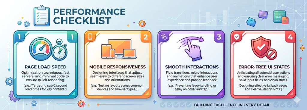 Performance checklist for ux audit
